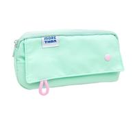 Générique Pencil Pouch, Waterproof Zipper Reusable Organizer, Large School Pencil Case | For Makeup Travel Classroom Women University, Green, Se référer au descriptif, Refer to description