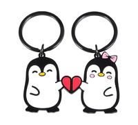 Générique Penguin Charm - 5cm Soft Pocket Mascot Ring with Cartoon Pendant Pack Ornament | Playful Polar Bird Shape Adding Personal Touch, C