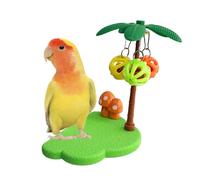 Générique Perch for Birds, Early Learning Toy with Bells to Chew | Perch to Attach in Bird Cage - for Budgies, Lovebirds, Canaries, Conures, Small and Medium Birds