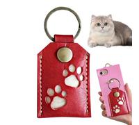 Générique Pet Hair Keepsake Keychain, Square Memorial Dog Cat Locket Keepsake Keychain Storage Bag Fcollection Memorial Photo Pouch for Friends Classmate