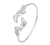 Générique Petite Couple 4 Elastic Rings Double Bracelet Fashion Copper Plated Fish Real Gold Stainless Width Natural Jewelry, one size, Copper, No Gemstone