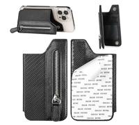 Générique Phone Card Holder Wallet - Convenient Case | Zippered Multi-Slot Change Holder Pocket, for Credit Cards, for Father's Day, Mother's Day, Birthday, Black, Se référer au descriptif, Refer to