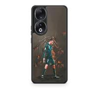 Générique Phone Case Compatible with Honor 90 - Cristiano Ronaldo - Match Intensity - HD Sublimation - Silicone Black - Madness Phone Case