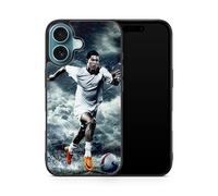 Générique Phone Case Compatible with Iphone 16 Plus - Cristiano Ronaldo - Legendary Action - HD Sublimation - Silicone Black - Crazy Phone Case