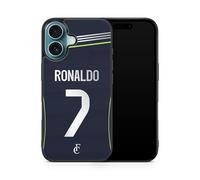 Générique Phone Case Compatible with Iphone 16 Plus - Football Case Customisable Name Number Jersey Away Ronaldo Real Madrid Madrid