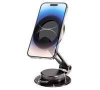 Générique Phone Magnet Bracket Car, Dashboard Magnetic Holder, 7.87 x 2.36 inches 360° Adjustable Rotation, Adhesive Mount Smartphone Stand for Safe Driving in Caravan and Minivan