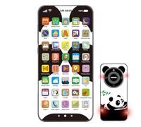 Générique Phone Toy for | Interactive Toy with Dazzling Lights - with Rechargeable Touch Screen and Educational Content