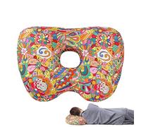 Générique Pierced Ear Pillow - Comfortable Hole O-Shaped Ergonomic Ear Protection Pillow for Sleepers on the Side Neck Support | for Family, Women, Men,