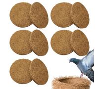 Générique Pigeons Nest Pads, 10pcs Bird Hatching Nest Pads, Eco-Friendly Fiber Nest Pad for Pigeons, Quails, and Chickens, Nesting Pads for Bird Hatching and Comfort