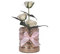Générique Pink Lamp Shaped Light - Hammer With Stick | LED Table Lamp With Warm Touch Light | Illuminated Flowers - Indoor | Adjustable Rose