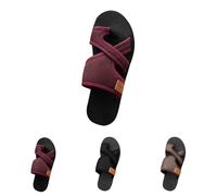 Générique Plus Size Slides, Western Flat Slides, Open Toe Slippers, Lightweight Beach Flip Flops, Comfortable Clogs, Breathable Casual Sandals, grey, 35.5 EU