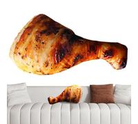 Générique Plush - 3D Realistic Simulation Food Shape | Fried Chicken Thigh Plush Cushion, Photo Prop, Birthday Party Gift for Boys Girls