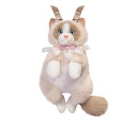 Générique Plush Animal Backpack | Cute Cat Design Plush School Bag - Backpack for Primary School Teen Boys Girls Students Travel Beach, coffee, Se référer au descriptif, Refer to description