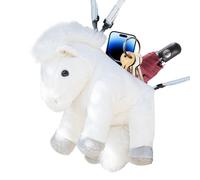 Générique Plush Animal Backpack with Wide and Soft Shoulder Straps - Comfortable Shoulder Bag | Ideal for Travelling, Picnic, Weekend, Kindergarten, School, Boys and Girls, white, Se référer au