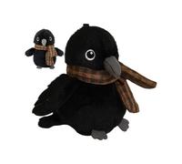 Générique Plush Animal Raven - Decorative Animal Figurine with Scarf, Halloween Decorations Ravens | for the Bedroom, Birthday, Home, Boys and Girl