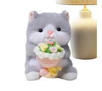 Générique Plush Animals, Holding a Bouquet, Valentine's Day Plush Toys, Gift for Girlfriend, Wife, Daughter, Mother, Wedding and Lover's Day