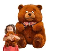 Générique Plush Bear, Plush Bear, Brown Plush Teddy Bear, Cartoon Sleeping Doupch for the Huggable Soothing Companion for the Car Show at Home