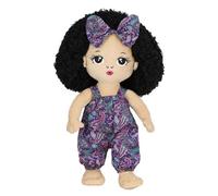 Générique Plush Black Boy S - Plush Toy, Child | Afro-Caucasian Figure, Realistic Cuddle Friend, Elegant Sofa Decoration, Comfortable Bedside Toy for Kids Room