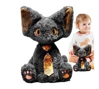 Générique Plush Cat Toy, Cat Plush Toy | 11.8 Inch Black Cat Toy, Cute Plush Decoration, Desk Ornament, Sleeping Companion for and Adults
