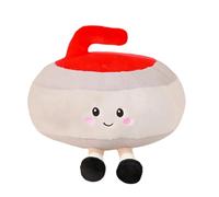 Générique Plush - Cute 28cm Collectable Room Decor Curling Theme Dolls Winter 2026 | For Home Office Bedroom Sofa Car Birthday Gift Girls Boys Collectors
