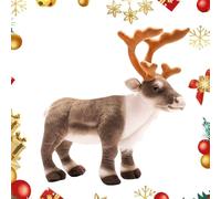 Générique Plush Deer Animal, Decorative Pillow Soft Elk Deer Plush | Christmas Reindeer Toy, 13.7 Inch, Ornament for Chairs, Beds, Bedrooms, Living Rooms