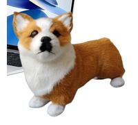 Générique Plush Dog - Soft Realistic Home Decor | Plush Toys | Plush Toys | for Living Room Bedroom Kitchen Office Shelf Entryway Window Birthday Travel Party Hanging Rack
