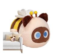 Générique Plush Figurines - Soft Plush Cat Bee - Decorative Soft Cushion 26 cm Figure for Adults, Children, Girls, Boys, Gift Decoration, Sofa, Bedroom, Veil