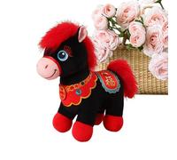 Générique Plush Horse - Chinese Style Soft Figures & S | Cute Horse Shaped Plush Toy Small Gift for Adults Girls New Year Party Easter