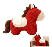 Générique Plush Horse | Soft and Cute Figures | Small Horse Plush Toy - for Adults Families Collectors - Symbolic Game Decoration Birthday New Year Bedroom