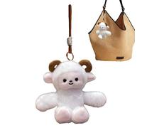 Générique Plush Pendant Key Ring | Soft Paws Interactive Mobiles, Plush Animal Figurine Keyring - for Boys Girls Teens Friends Girlfriend Mom Backpack Tote Bag
