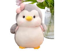 Générique Plush Penguin Animal with Backpack and Bow Design | Penguin Design Backpack Toy Height 25 cm | for Adults Teens Mother Girlfriend Boyfriend Christmas Winter Party Party