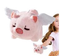 Générique Plush Pig Rotating Angel with Integrated Whistle Turns a Clock | Comfortable Relaxing Toys for Women, Men, Hanging Pig Ornaments for