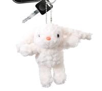 Générique Plush Rabbit Pendant Keyring, Plush Rabbit Pendant - Long Ears Rabbit Keyring, Versatile for Bags, Car Keys, Mobile Phones