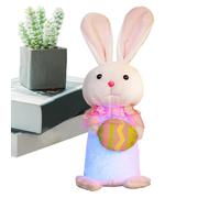 Générique Plush Rabbit with LED Lights Cute Easter Decor for Home - Small Rabbit Plush Toys for Parties - for Adults Living Room Bedroom Sofa Car Birthday Party Travel