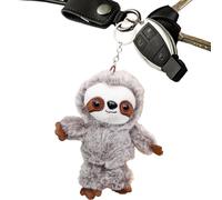 Générique Plush Sloth Keychain, Plush Sloth | Cute Bag Charm, Key Pendant Soft and Portable Backpack Accessory for Birthday New Year