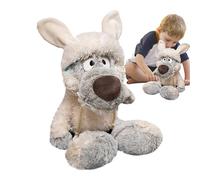Générique Plush Wolf Plush Toy - Soft Stuffed Stuffed in Sheep Costume, Charming Faux Fur Plush | Hand Manual MAINTRAGE Pluse, DECORATIVE FIGURINE SELF