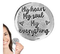 Générique Pocket Love Coin - Pocket Tokens of Love, Memorial Inspirational Tokens | Tokens Accessories Hands Made