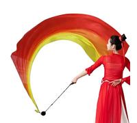 Générique Poi Silk Veil, Poi Silk Veil, Swing Balls Dance Flags Silk Dance Veils - Belly Color Gradient Color Worship Flags for Church Belly Shows