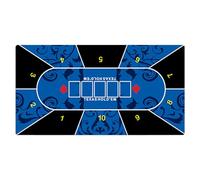 Générique Poker Table Mat - Cloth Game Layout Non Slip Card Surfaces | Thick Rubber Professional Game Topper Folding Style Pad for Setup