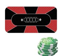 Générique Poker Table Top, Game Table Cover, Poker Mat 120 x 60 cm, Non-Slip Poker Table Mat, Card Table Covers for Party, Fundraising, Party