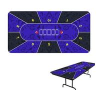 Générique Poker Tablecloth, Holdem Poker Mat, 120 x 60 cm, Non-Slip Mat, Table Mat for Party, Theme Party, Evening