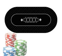 Générique Poker Tablecloth, Large Game Table Mat 120 x 60 cm | Non-Slip Card Table Covers, Poker Table Mat for Texas Holdem Poker, Card Games