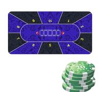 Générique Poker Tablecloth, Table Cloth | Large Game Table Mat 120x60cm | Non-Slip Card Table Covers for Poker Party, Fundraising, Gathering, Theme Party