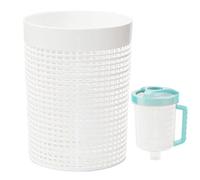 Générique Pool Leaf Canister, Mesh Filter Basket, Vacuum Leaf Trap, Large Capacity Design, Reusable PVC Material, Maintenance Tool for Home Hotel Outdoor Pools, 4.92 x 6.5 inches