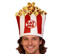 Générique Popcorn Hats for Role Play Accessory with Popcorn Design | Novelty Food Shaped Hat | For Birthday Carnival Theme Party Family Gathering