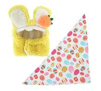 Générique Porch Duck Clothes | Cute Hat-Scarf for Easter Party | Seasonal Duck Outfits Garden 58 Cm,for Garden Outdoor Party Celebration Exhibition Event Sitting