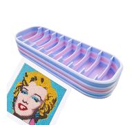 Générique Portable Bead Organizer - Stylish Durable Gradient Printed 3D Box, High-Performance Storage for Art and Rhinestone Painting Home Jewelry | Multipurpose Outdoor Indoor Utility