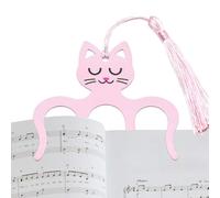 Générique Portable Book Clip, Decorative Cute Page Spreader, Sheet Music Clip for Cookbook Notebook Planner Paper Document, Reading Accessory for Women Men Kids Home Office School Library, Cat, Se