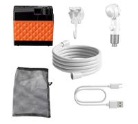 Générique Portable Camping Shower, 3 Modes Rechargeable Waterproof Washing Spray, Portable Shower Body Rinsing Kit - for Tent, Toilet, Bathroom, Car, Washing Pet Cleaning