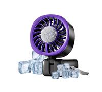 Générique Portable Fan - Adjustable LED Display Rechargeable and Foldable Mini Handheld Fan for Travel, Outdoor, Camping, Summer, Beach, Home, Office,